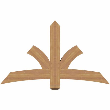 Ekena Millwork Davenport Timber Gable Bracket, Western Red Cedar, 60"W x 35"H x 3 1/2"D x 5 1/2"F, 14/12 Pitch GBW060X35X0406DAV00SWR
